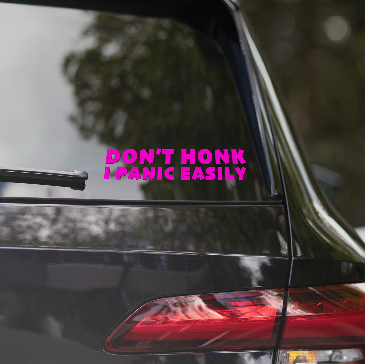 DON'T HONK, I PANIC EASILY
