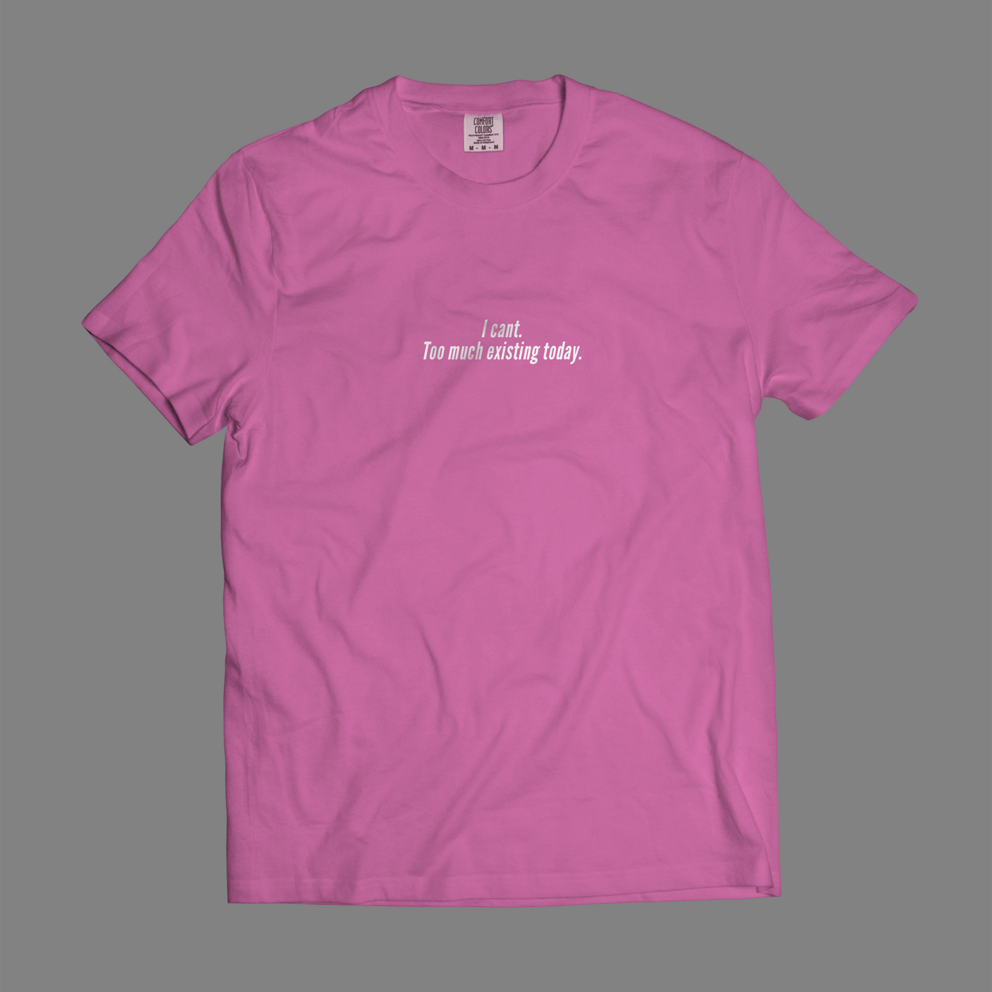 I Can't. Too Much Existing Today.