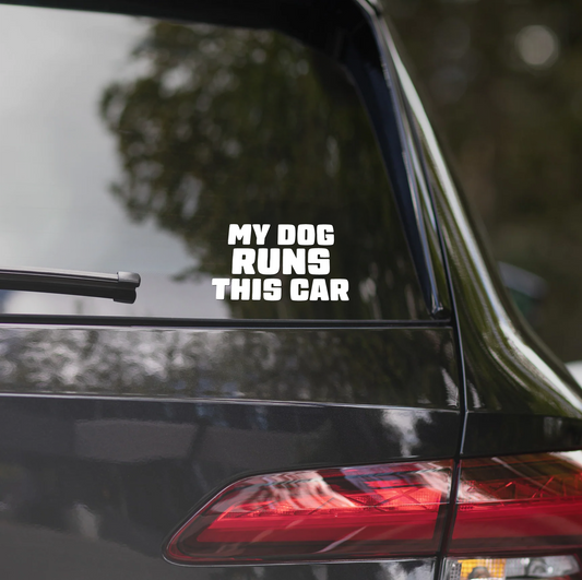 MY DOG RUNS THIS CAR